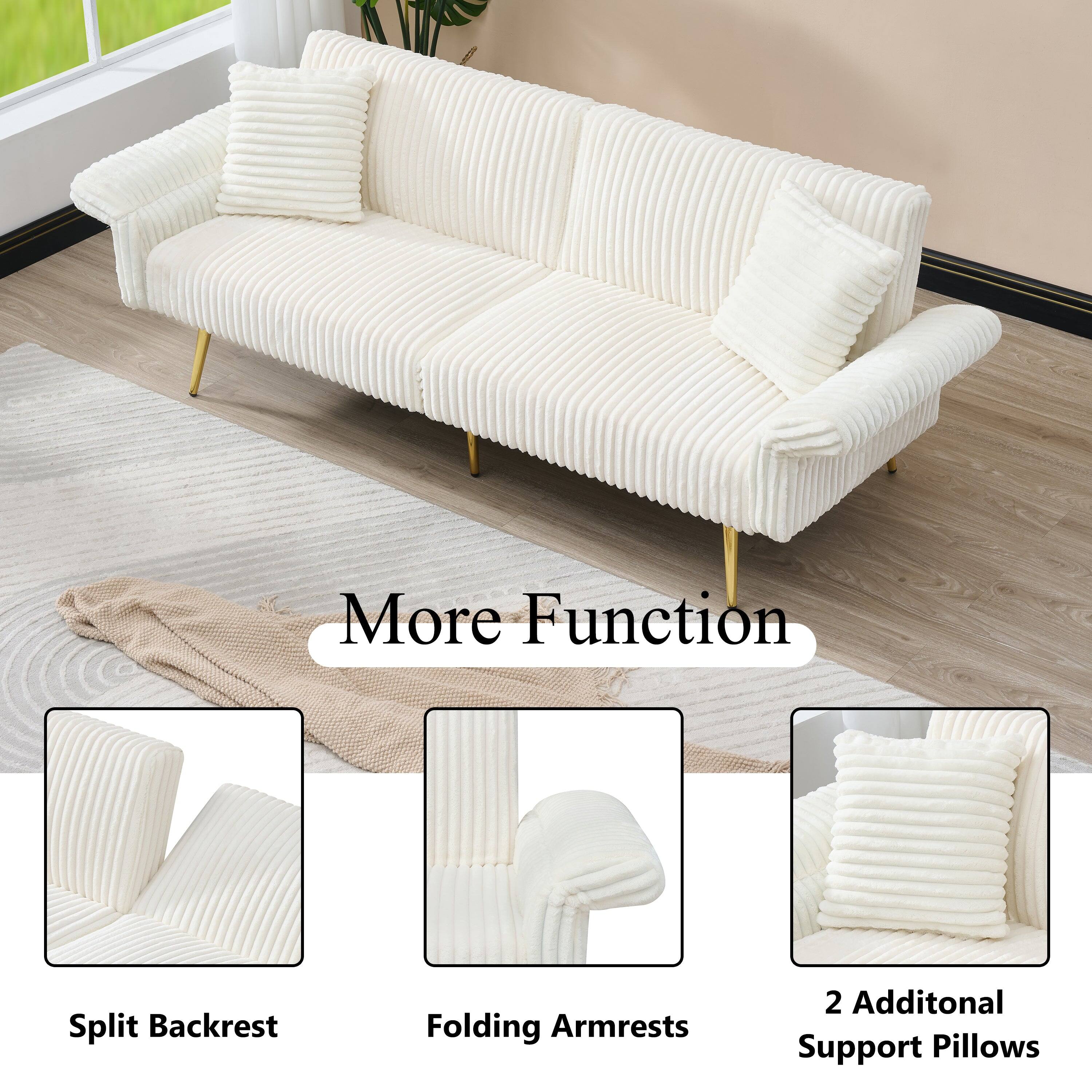 More Function

- Split Backrest
- Folding Armrests
- 2 Additional Support Pillows