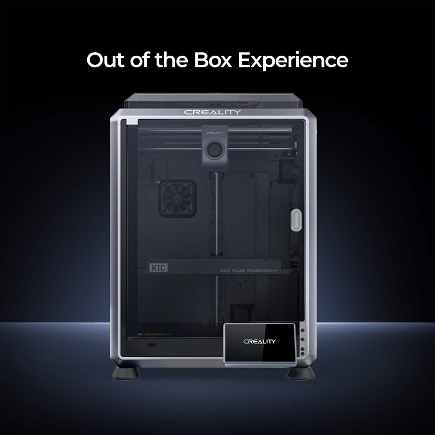 Alt View 24. Creality - K1C Speedy 3D Printer Basic Combo - Black.