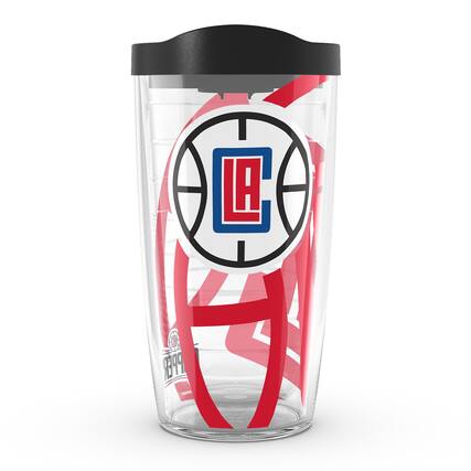 Front. Tervis - LA Clippers 16oz. Genuine Classic Tumbler - Multicolor.