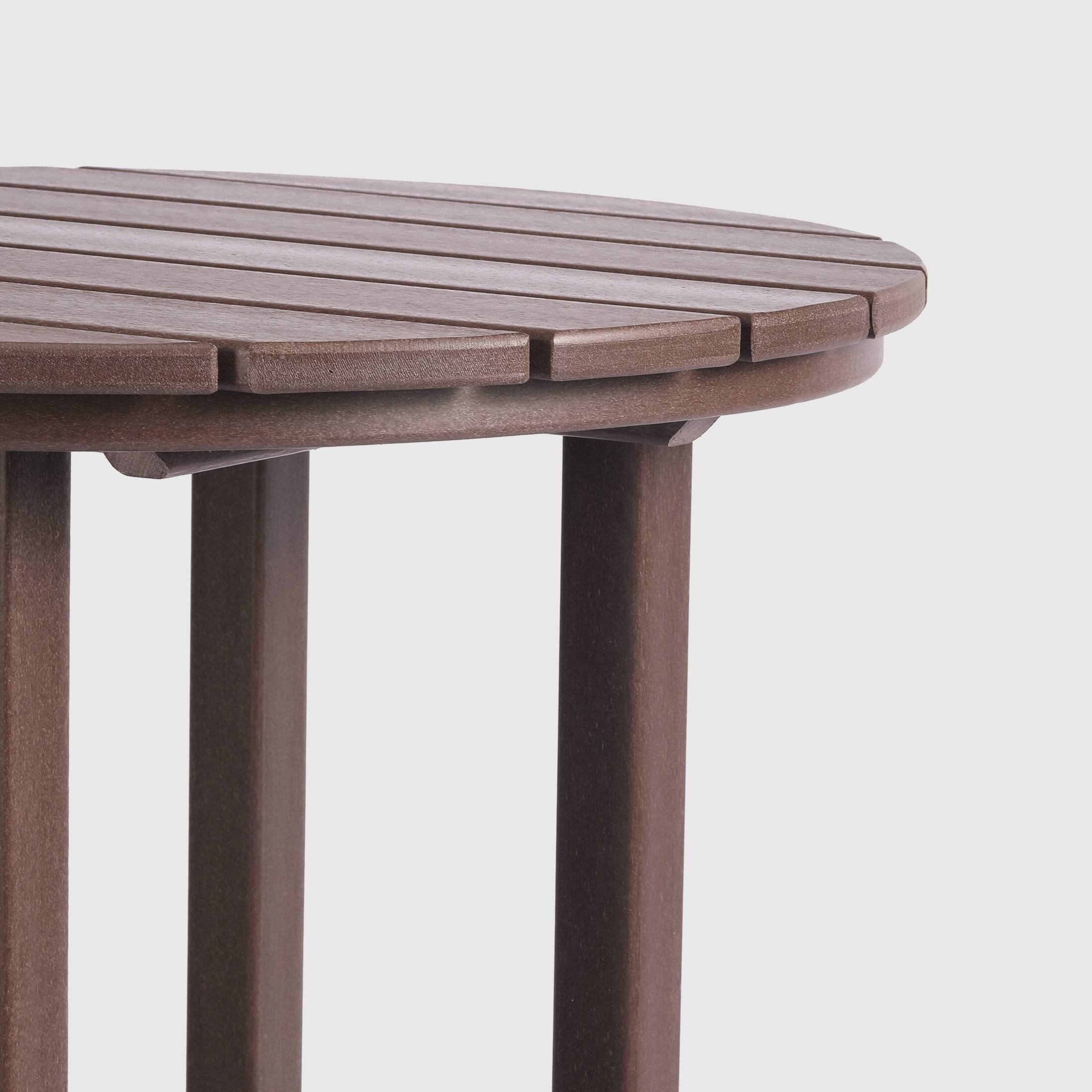 Alt View 1. WestinTrends - WestinTrends Malibu 37" Counter Height Round Outdoor Patio Bistro Bar Table - Dark Brown.
