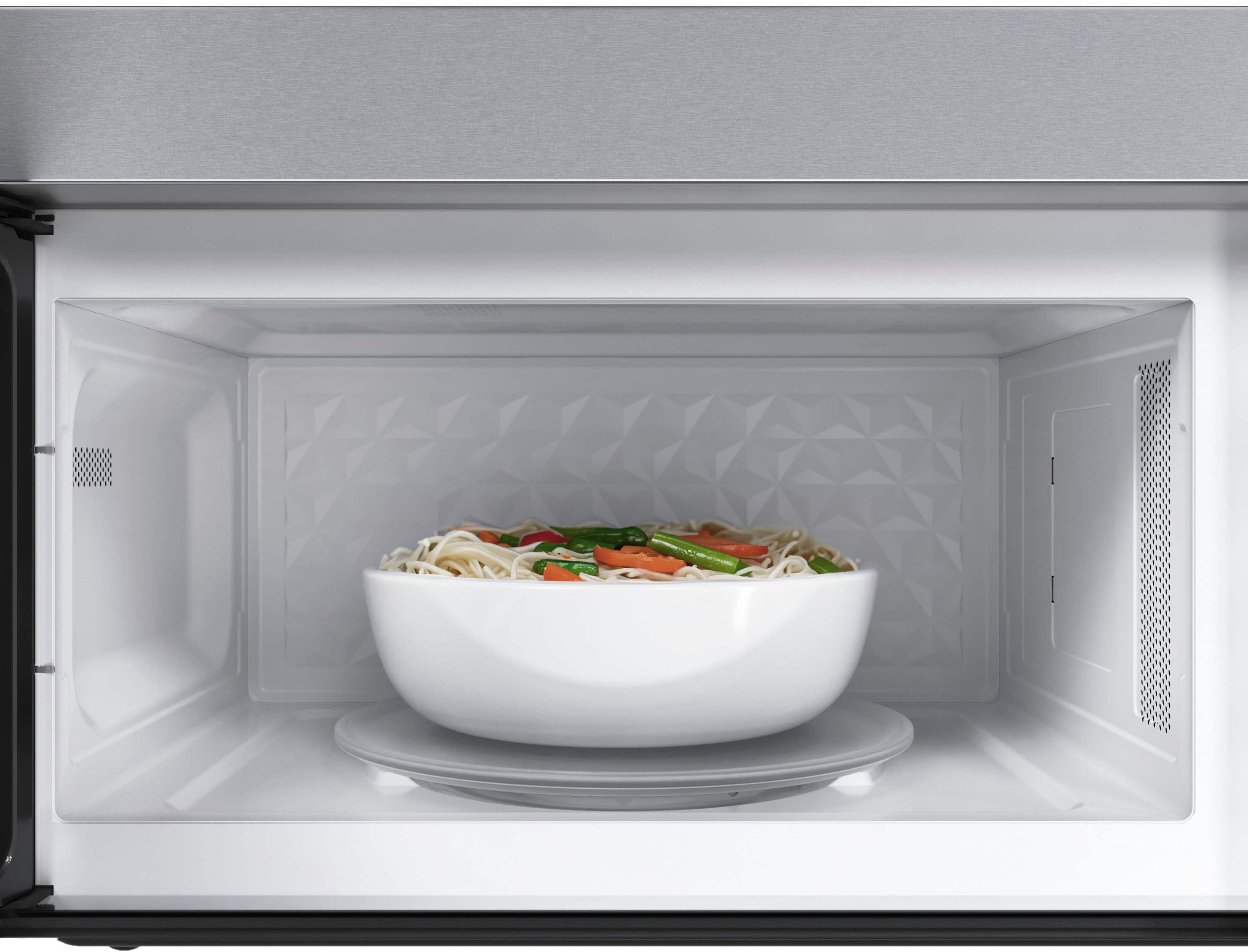 Alt View 10. Bosch - 100 Series 1.7 Cu. Ft. Over-the-Range Microwave with Sensor Cooking - Stainless Steel.