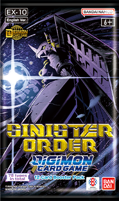 Bandai - Digimon TCG Sinister Order Booster Pack (EX-10) - 12 Cards