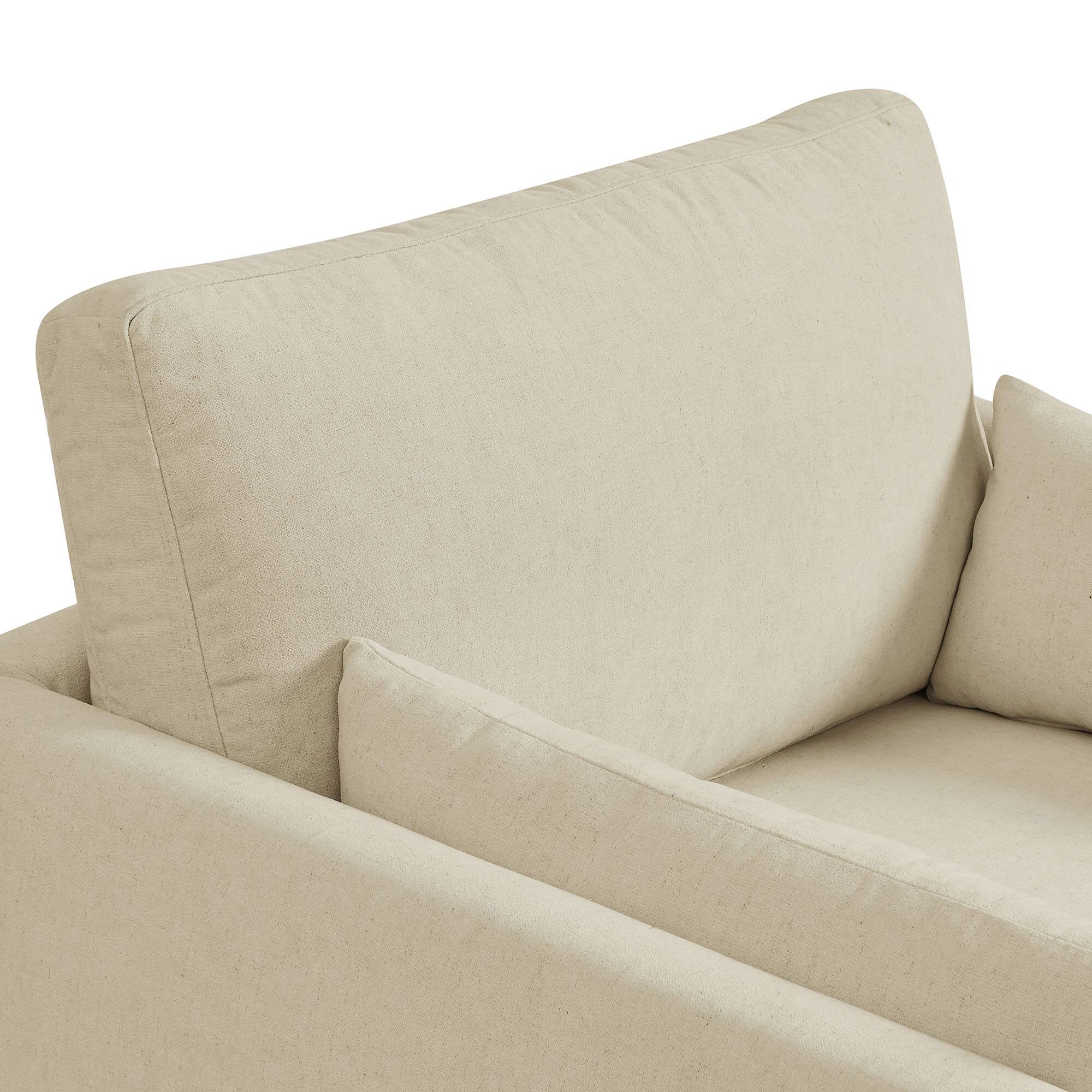 Alt View 5. Modway - Wellfleet Slipcovered Linen-Blend Armchair by Modway - Linen.