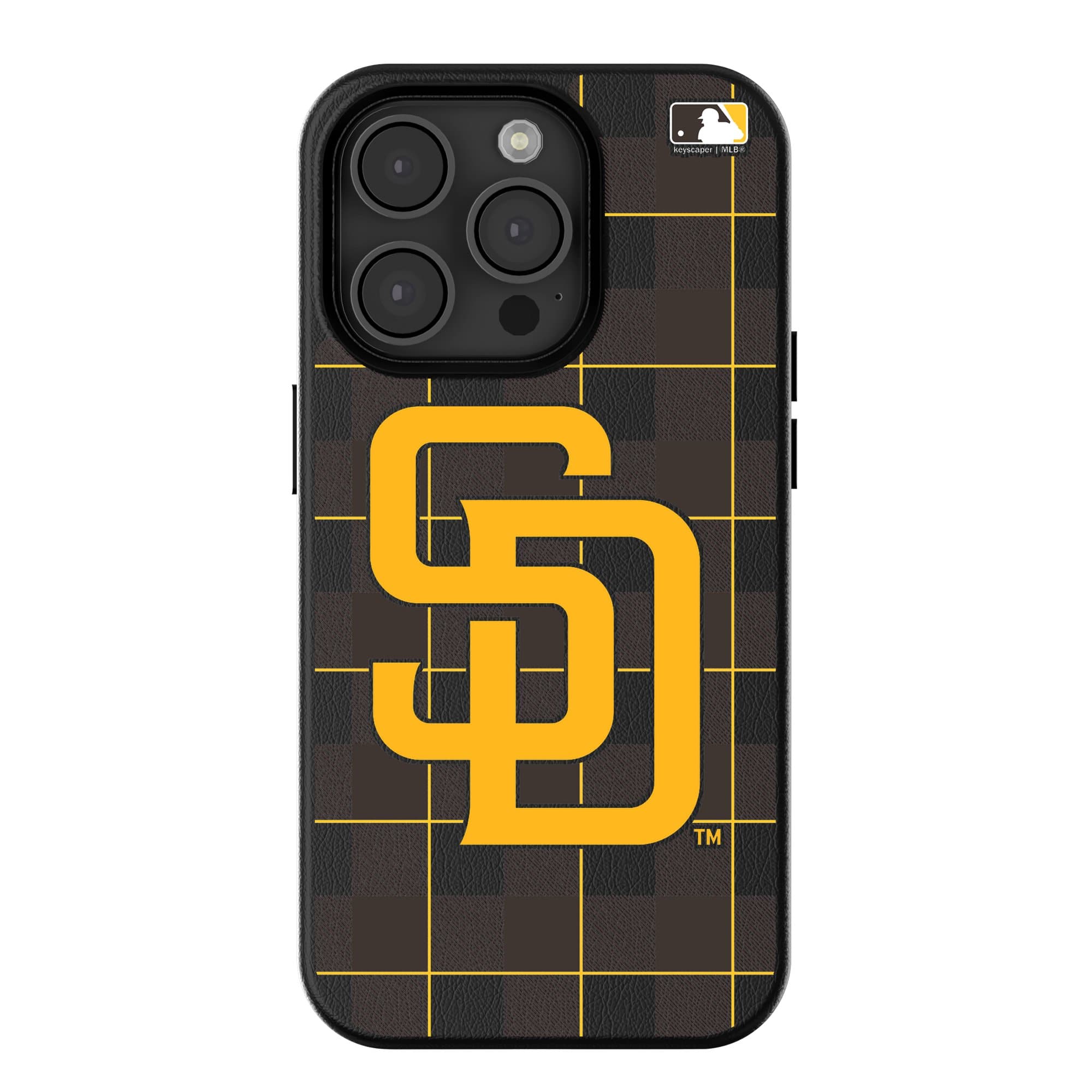 Keyscaper - MLB - San Diego Padres Plaid Magnetic Bump iPhone Case - 16 - Black price history on PriceWatchPro