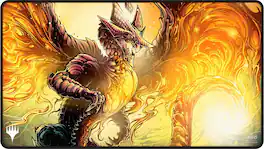 Ultra PRO - Tarkir Dragonstorm Betor, Kin to All Black Stitched Playmat for Magic: The Gathering