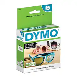 DYMO - LabelWriter 30373 Price Tag Labels, 15/16" x 7/8", 400 Labels/Roll (30373) - Black On White