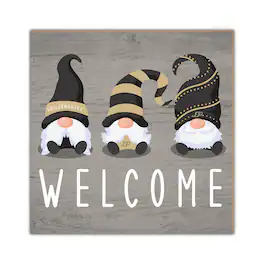 Fan Creations - Purdue Boilermakers 10'' x 10'' Welcome Gnomes Sign - Multicolor