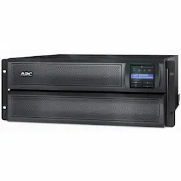 APC - Smart-UPS X, Line Interactive, 3kVA, Rack/tower 4U, 100V-127V, 6x 5-15R+3x 5-20R+1x L5-30R NEMA, SmartSlot, Extended - Black
