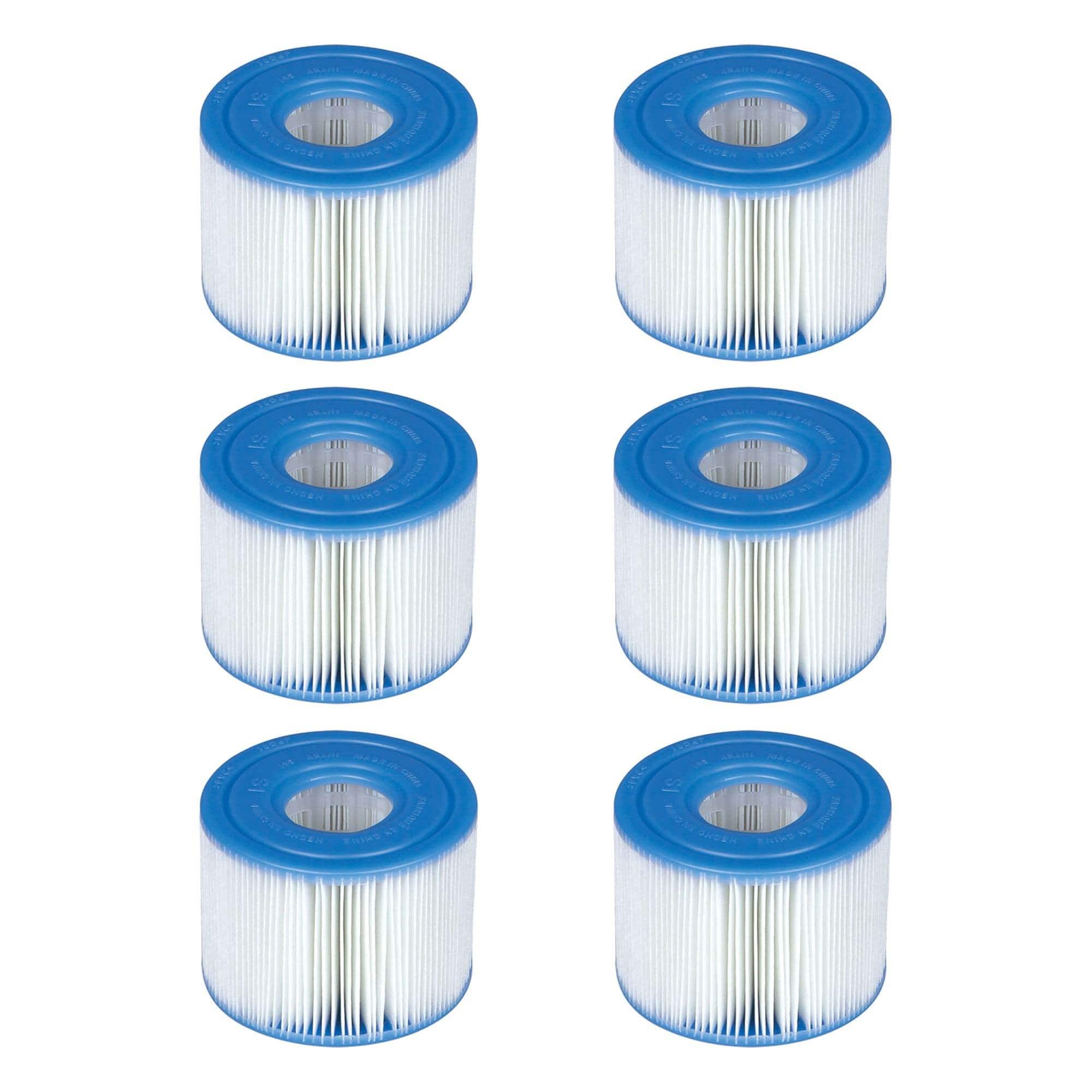 Intex - 29001E PureSpa Type S1 Easy Set Pool Filter Cartridges (6 Filters)