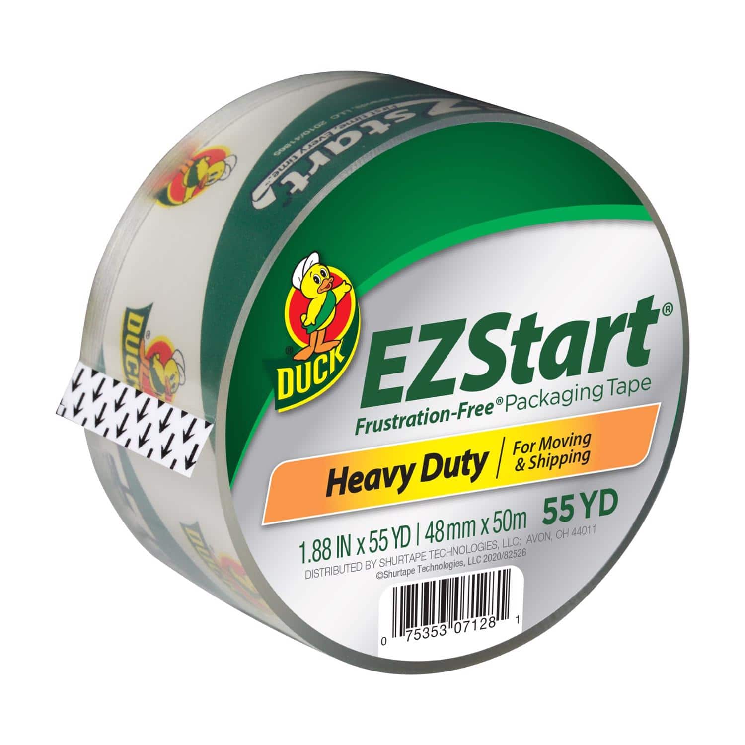Duck - EZ Start 1.88 in. W X 55 yd L Packaging Tape 1 pk