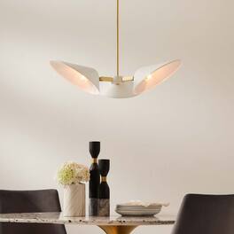 Journey 3-Light 3" Arm Pendant by Modway - White