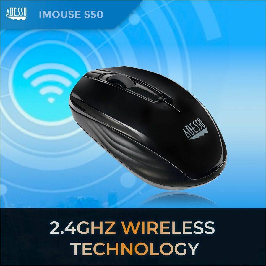 ADESSO  
IMOUSE S50  

2.4GHZ WIRELESS TECHNOLOGY