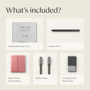 reMarkable Paper Pure – 10.3” Paper Tablet Bundle with Marker Plus reMarkable Paper Pure – 10.3” Paper Tablet Bundle with Marker Plus