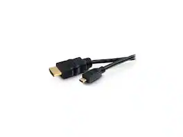 Cables to Go - C2G 50615 4K UHD High Speed HDMI to Micro HDMI Cable (60Hz) with Ethernet for 4K Devices, Black (6 Feet, 1.82 Meters)