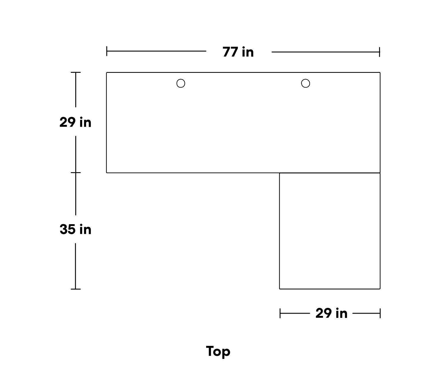 Alt View 3. Autonomous - Autonomous Desk 2 L-Shaped Standing Desk Triple Motor 77 x 64 - White.