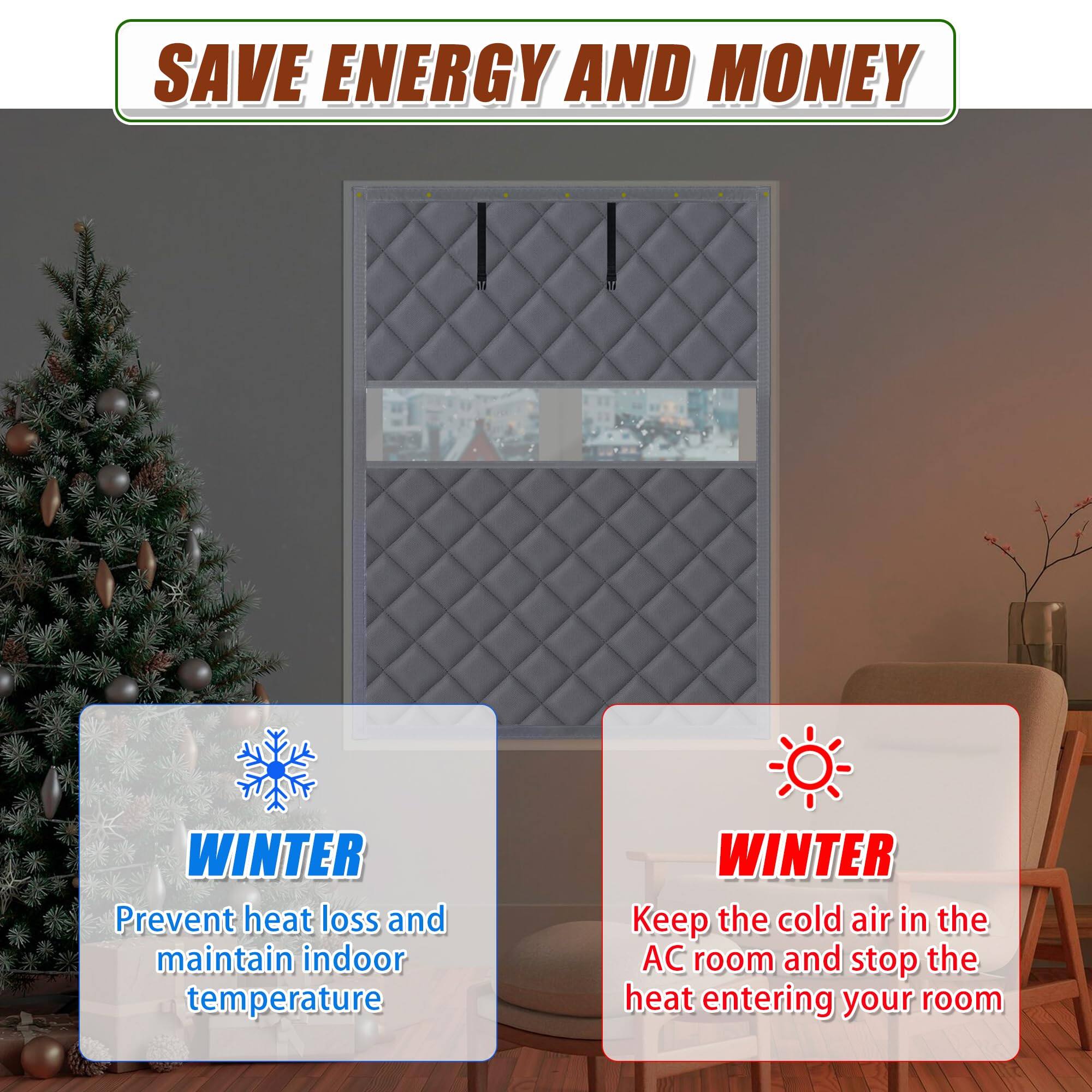 SAVE ENERGY AND MONEY

WINTER  
Prevent heat loss and maintain indoor temperature

WINTER  
Keep the cold air in the AC room and stop the heat entering your room