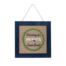 FOCO - 12'' Double-Sided Burlap Sign - Navy