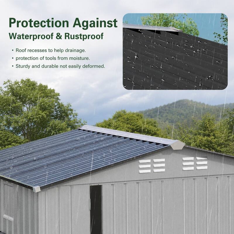 Protection Against Waterproof & Rustproof

- Roof recesses to help drainage.
- Protection of tools from moisture.
- Sturdy and durable, not easily deformed.