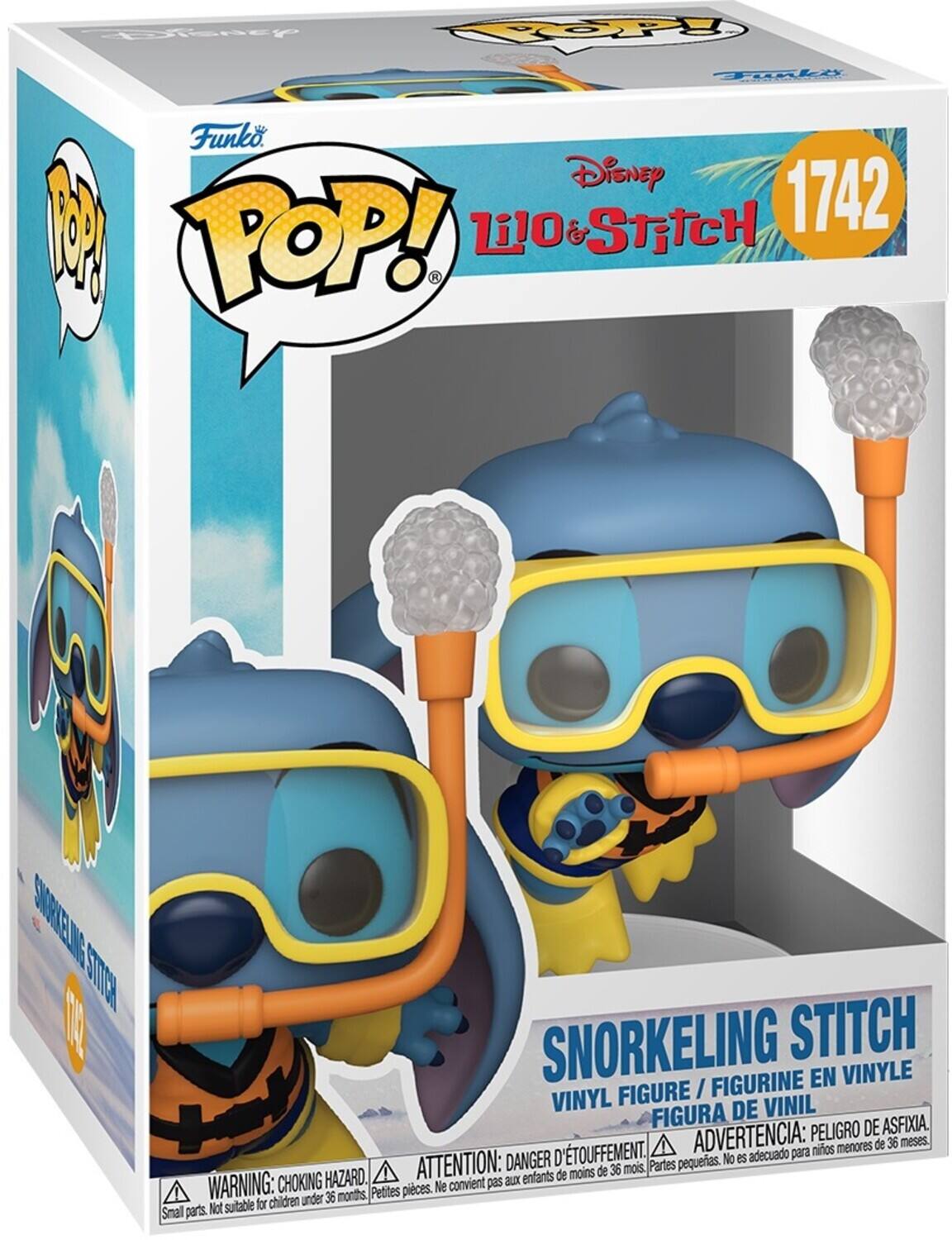 Coeney FOPPY TRAkE Funko DisNEy 1 Li1O & STITCH 1742 POP! REINES SMCE I SNORKELING STITCH FIGURINE EN VINYLE FIGURE / VINYL DE VINIL FIGURA DE ASFIXIA. ADVERTENCIA: PELIGRO meses. menores de 36 D'TOUFFEMENT. adecuado para nios DANGER pequeas. No es HAZARD. ATTENTION: aux enfants de moins de 36 mois Partes WARNING: CHOKING Petites pices. Ne convient pas for children under 36 months, Small parts. Not suitable