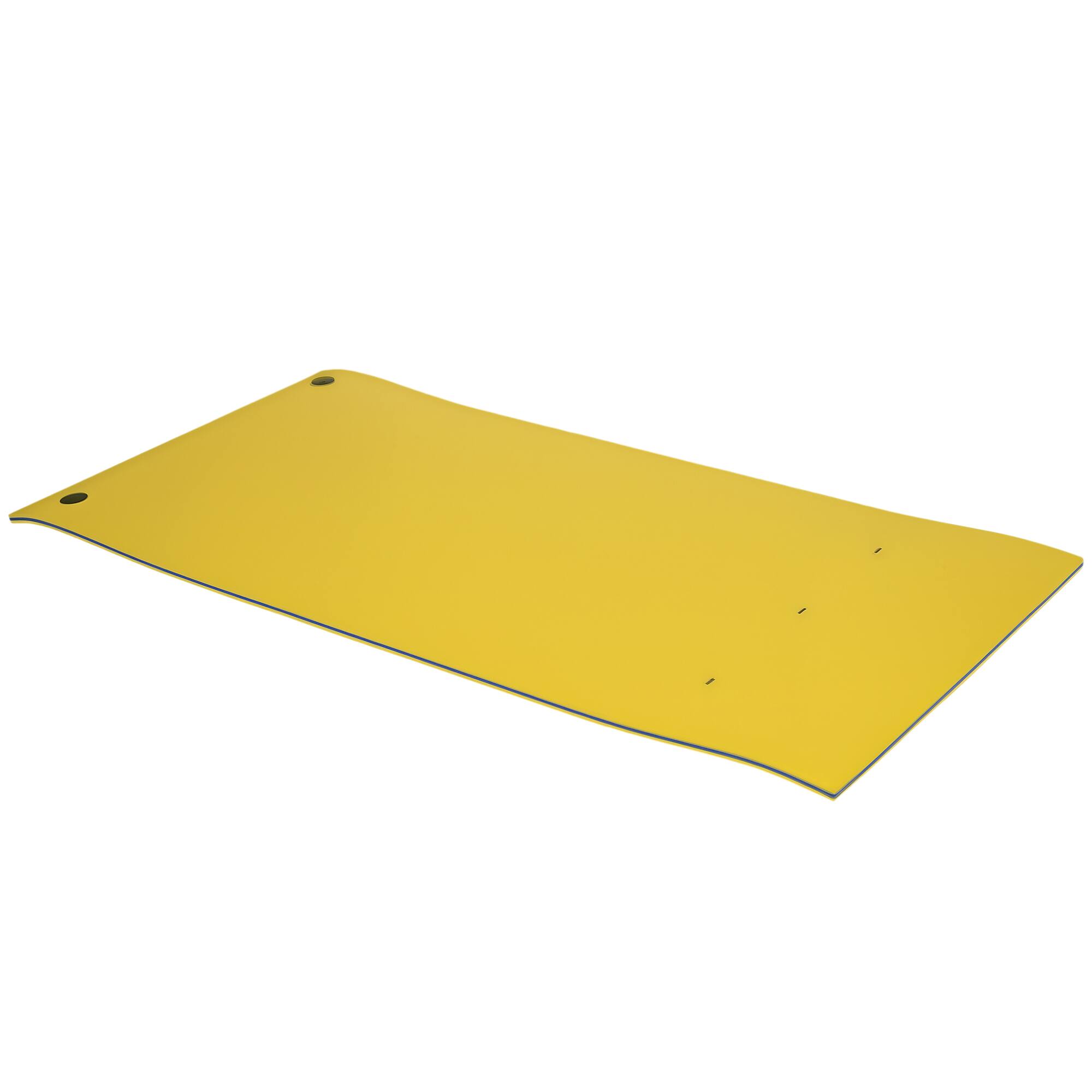 Front. Homcom - 10' x 5' Lily Pad Floating Mat, 3-Layer Floating Mat for Lake Portable Foam Raft for Family Recreation and Relaxing.