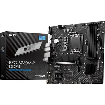 MSI PRO B760M P DDR4 LGA 1700 Micro ATX Motherboard B760MPD4 MSI PRO B760M P DDR4 LGA 1700 Micro ATX Motherboard B760MPD4