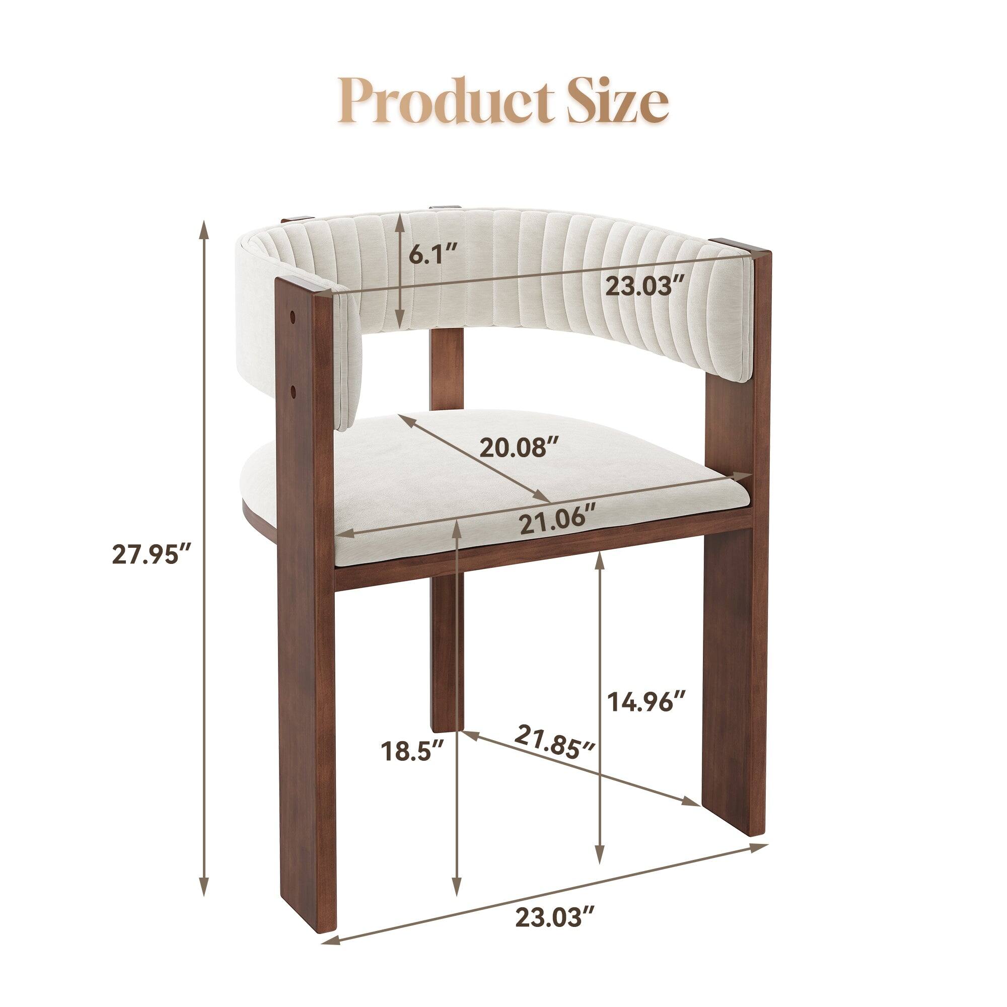 Product Size

- Height: 27.95"
- Width: 23.03"
- Depth: 21.06"
- Seat Height: 18.5"
- Seat Depth: 20.08"
- Armrest Height: 6.1"
- Armrest Width: 23.03"
- Backrest Height: 21.85"
- Backrest Width: 23.03"
- Overall Width: 23.03"
- Overall Depth: 14.96"