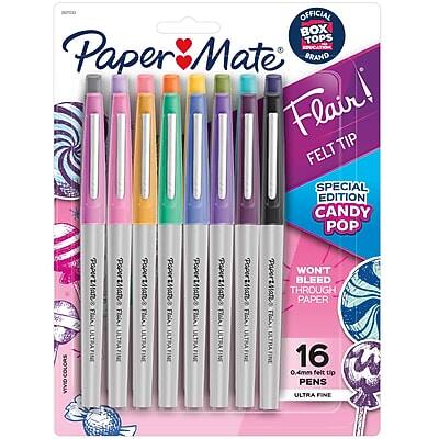 Paper Mate - Flair Felt Pen, Ultra Fine Point, Assorted Ink, 16/Pack - Multicolor
