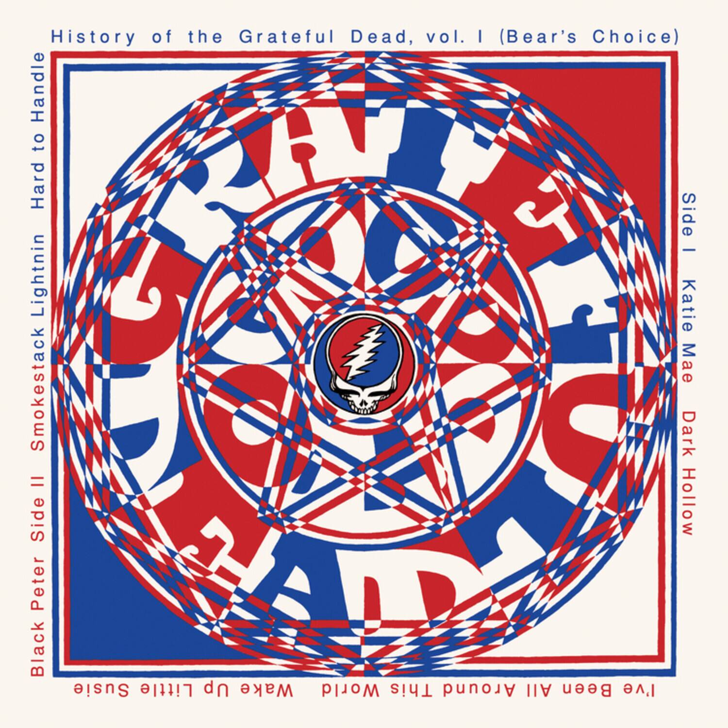 History of the Grateful Dead, vol. I (Bear's Choice)

Side 1  
Katie Mae  
Dark Hollow  

Side 2  
Black Peter  
Smokestack Lightnin'  
Hard to Handle  

Side 1  
Katie Mae  
Dark Hollow  

Side 2  
Black Peter  
Smokestack Lightnin'  
Hard to Handle  

I've Been Around This World All Day