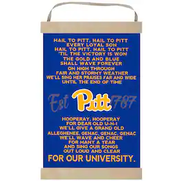 Jardine - Pitt Panthers Fight Song Banner Sign - Blue
