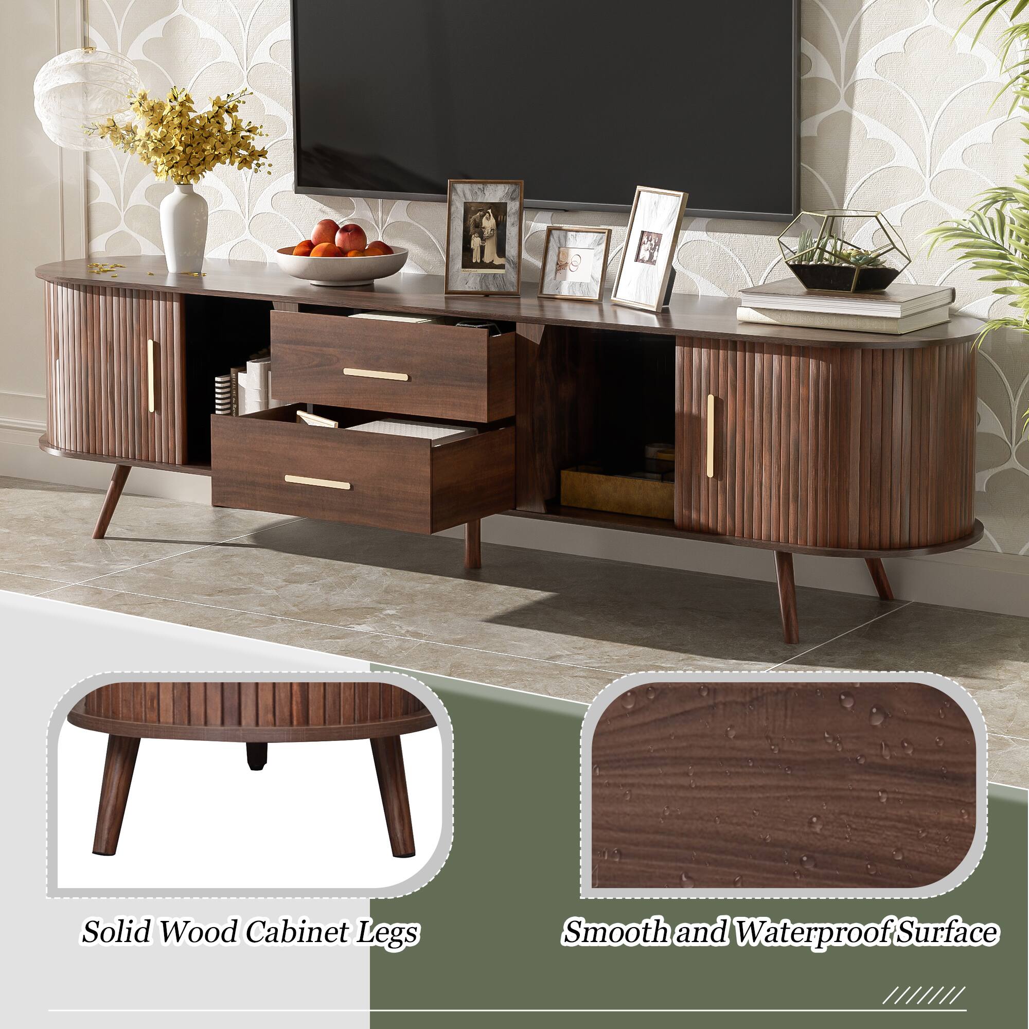 Solid Wood Cabinet Legs  
Smooth and Waterproof Surface