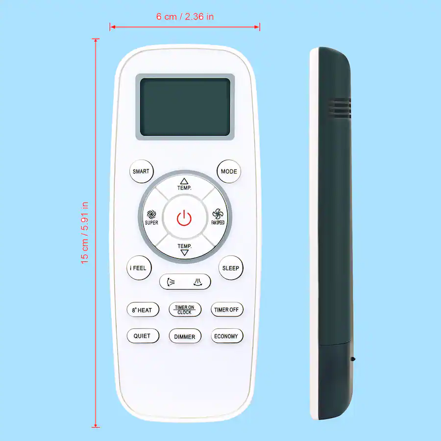 Telecomando di ricambio per modelli Hisense AC DG11L1-03 DG11L1-01 DG11L1-04, facile da installare, nessuna programmazione richiesta, bianco e nero Telecomando di ricambio per modelli Hisense AC DG11L1-03 DG11L1-01 DG11L1-04, facile da installare, nessuna programmazione richiesta, bianco e nero