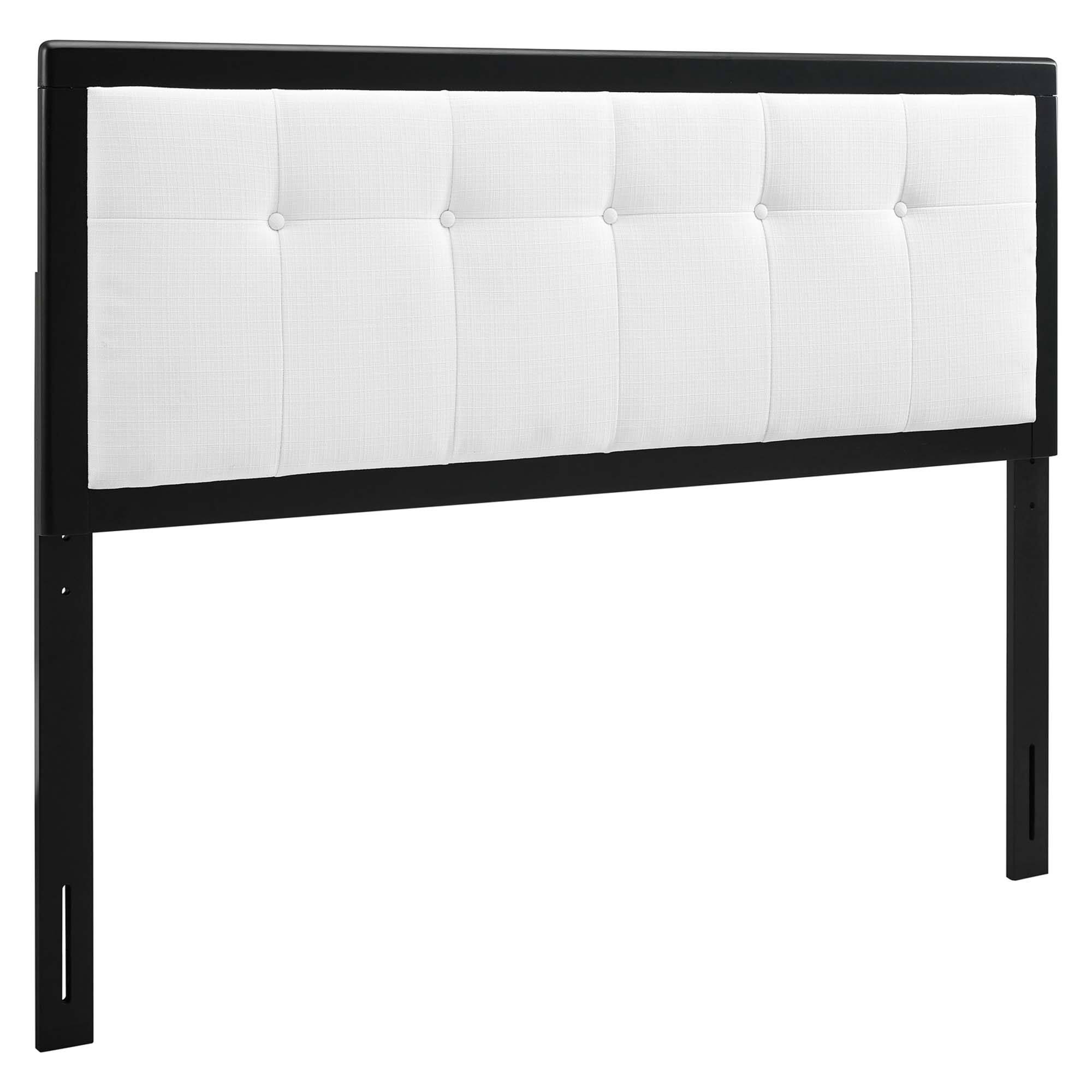 Draper Tufted Fabric and Wood Twin Headboard by Modway - White