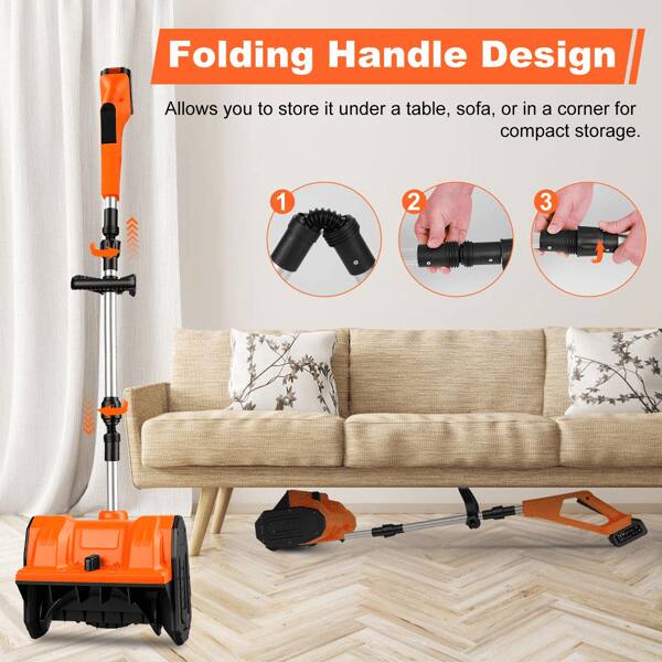 Folding Handle Design  
Allows you to store it under a table, sofa, or in a corner for compact storage.  

1  
2  
3