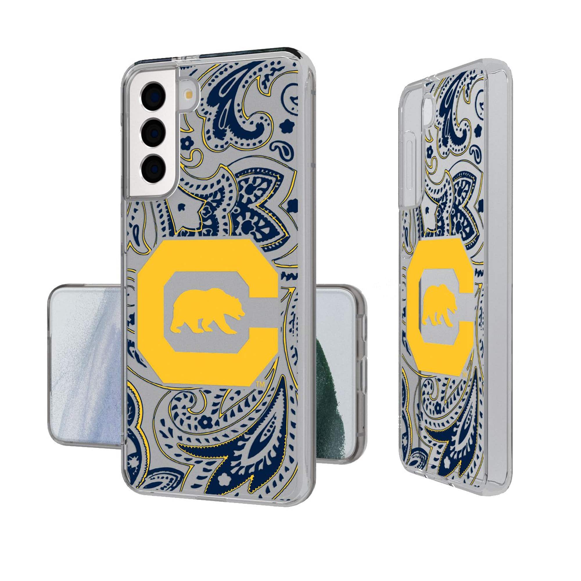 Keyscaper - NCAA - Cal Bears Paisley Galaxy Clear Case - S22 - Multicolor