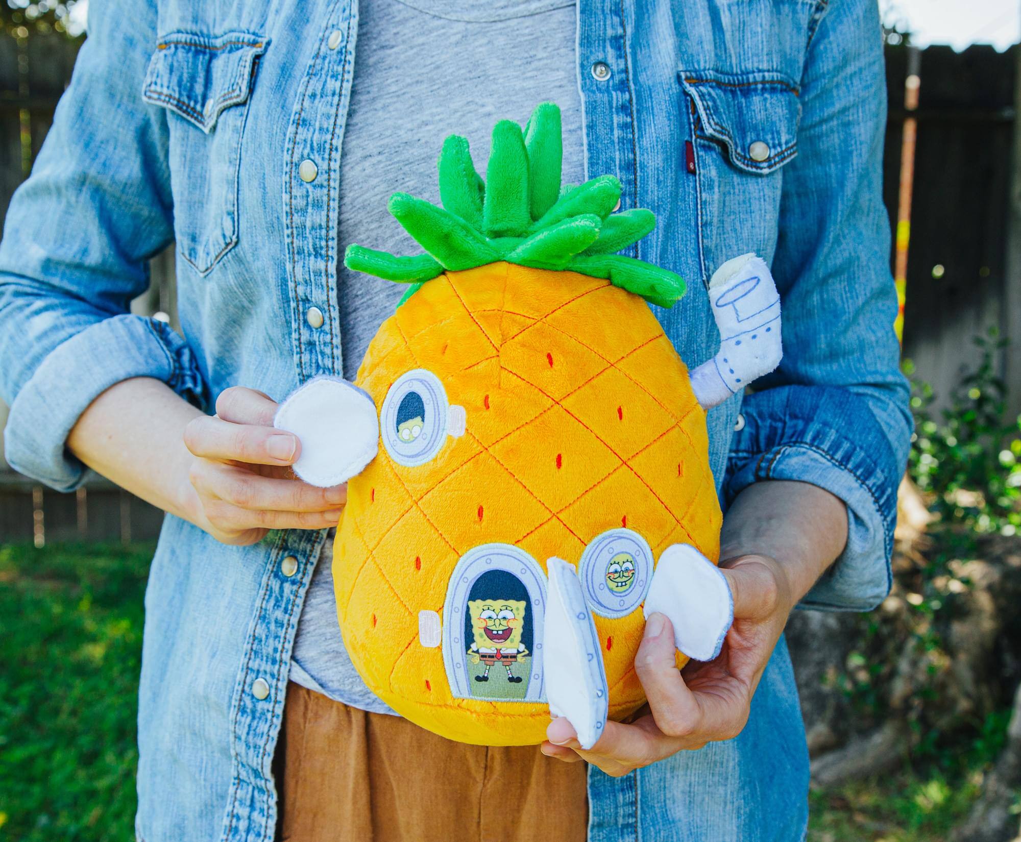 Alt View 5. Nickelodeon - Nickelodeon SpongeBob SquarePants Pineapple House 10-Inch Plush Toy - Orange.