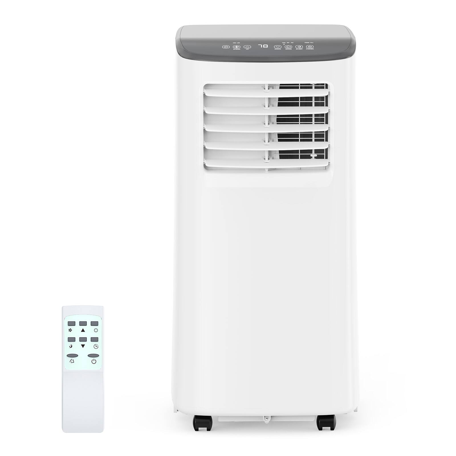 Front. TROPOW - 8000 BTU Portable Air Conditioner – Cools Spaces Up to 350 Square Feet - white.