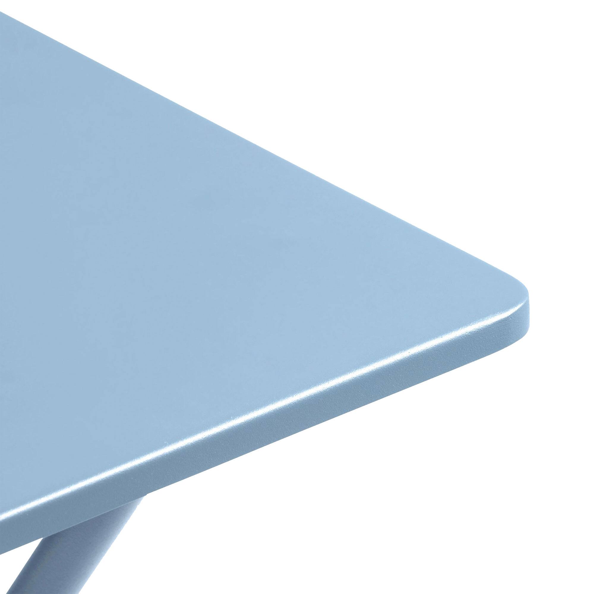 Alt View 2. Lafuma - Lafuma Balcony II Colorblock Steel Square Folding Outdoor Patio Table, Sky Blue - Sky Blue.