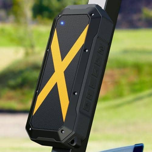 Pacoar Cade - Magnetic Golf Portable Wireless Jobsite Speakers Hands-free Calls Stereo Sound Tws Golfing Camping Outdoor - Yellow