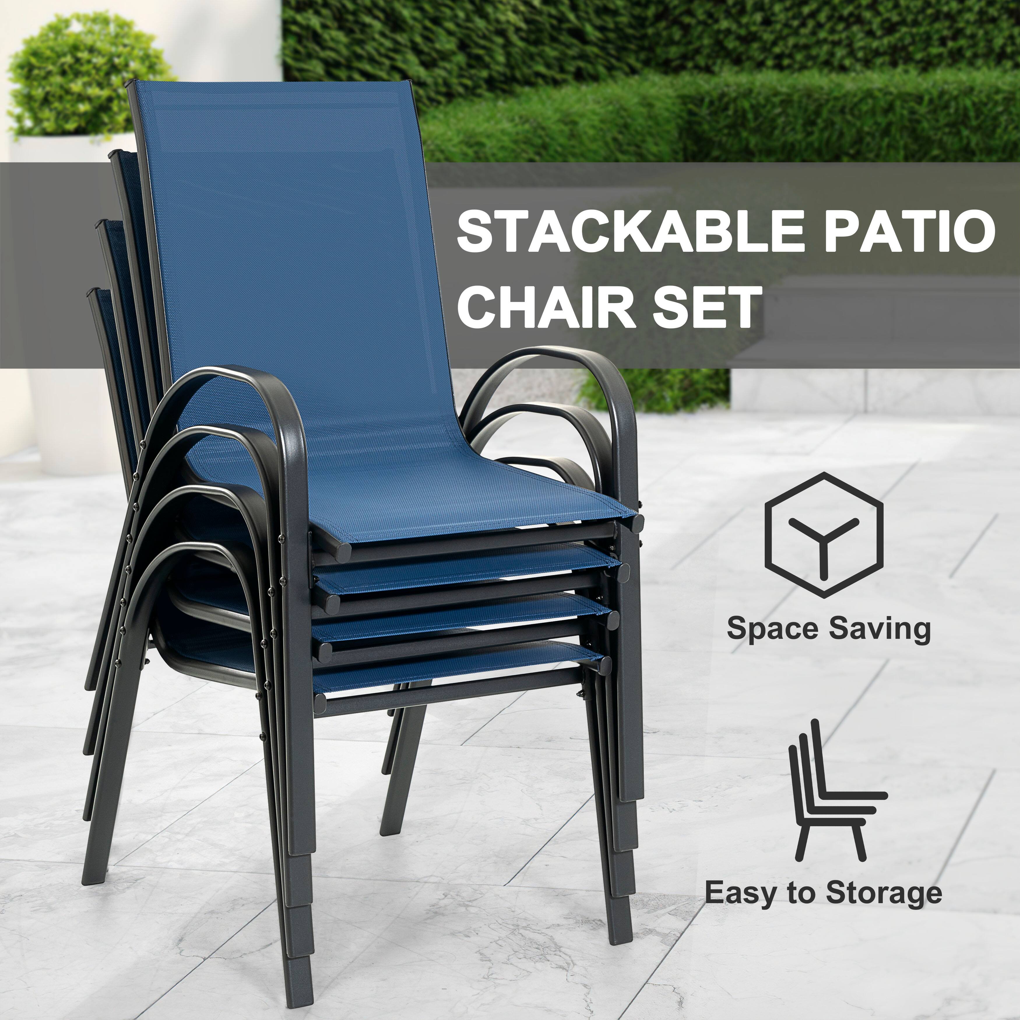 STACKABLE PATIO CHAIR SET

Space Saving

Easy to Storage