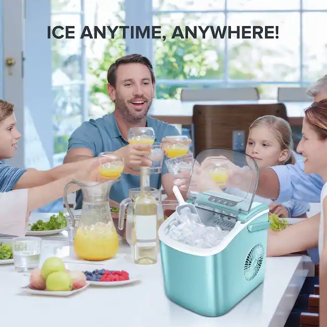 Bullt Format Electactic 26 lb Ice Per day Portable/Countertop Bullet Ice Maker ...