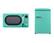 Alt View 13. Galanz - Retro 0.7 Cu. Ft. Microwave - Surf Green.