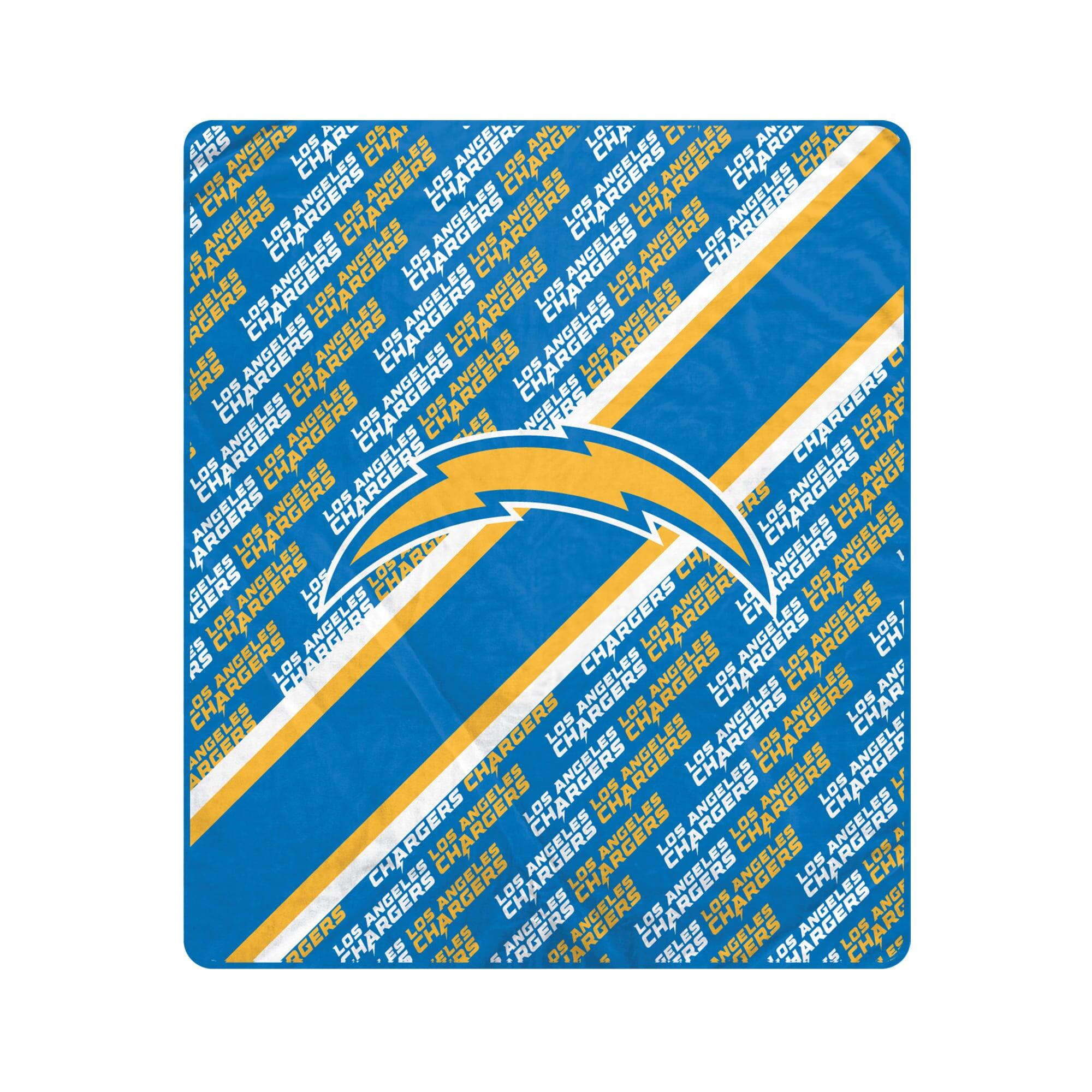 Pegasus - Los Angeles Chargers 60" x 70" Diagonal Lined Wordmark Ultra Soft Blanket - Multicolor