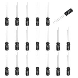 Unique Bargains - 1uF 50V Non-Polar Electrolytic Capacitor, 5x11mm, for Audio Tweeter/Speaker Crossover, 20pcs - Black
