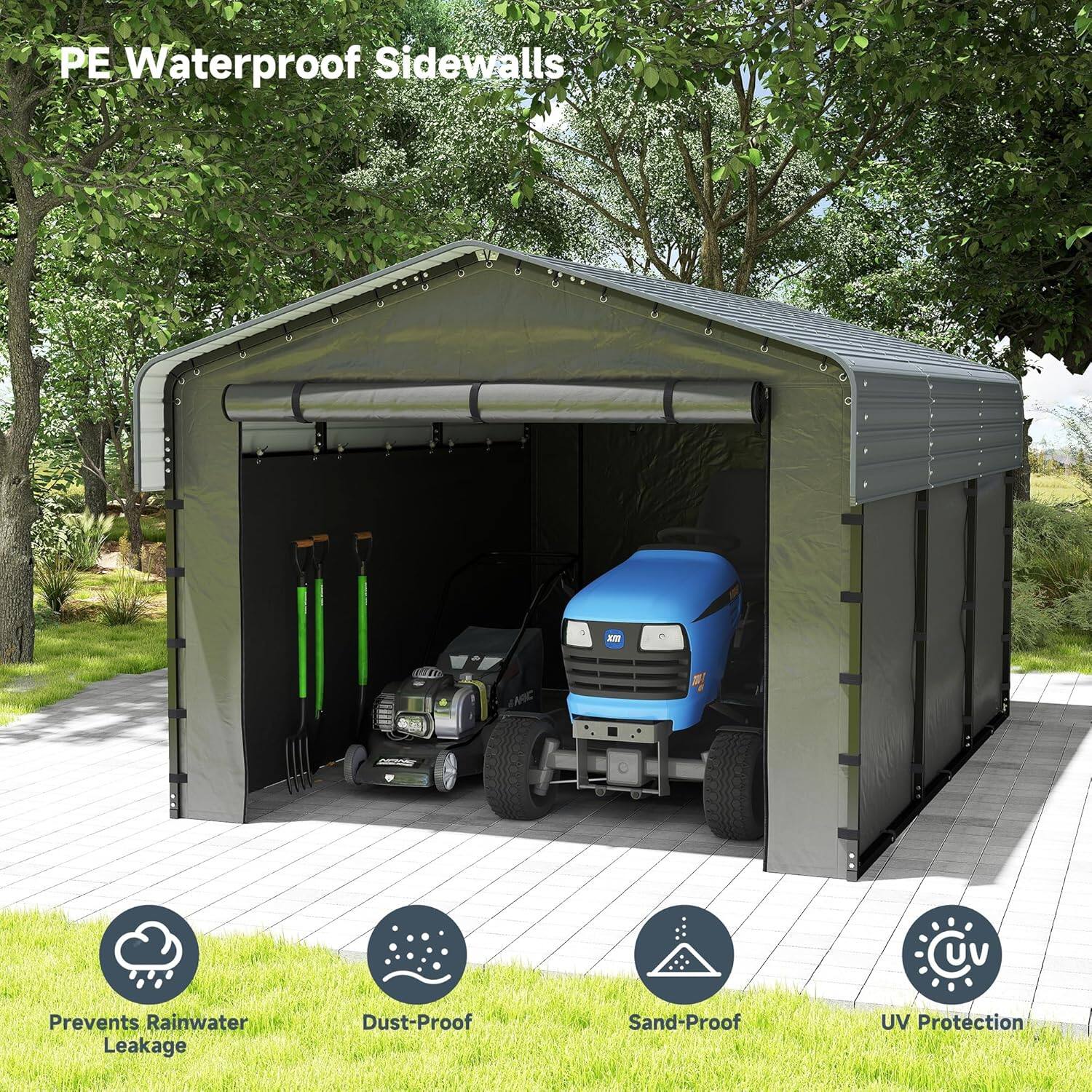 PE Waterproof Sidewalls

- Prevents Rainwater Leakage
- Dust-Proof
- Sand-Proof
- UV Protection