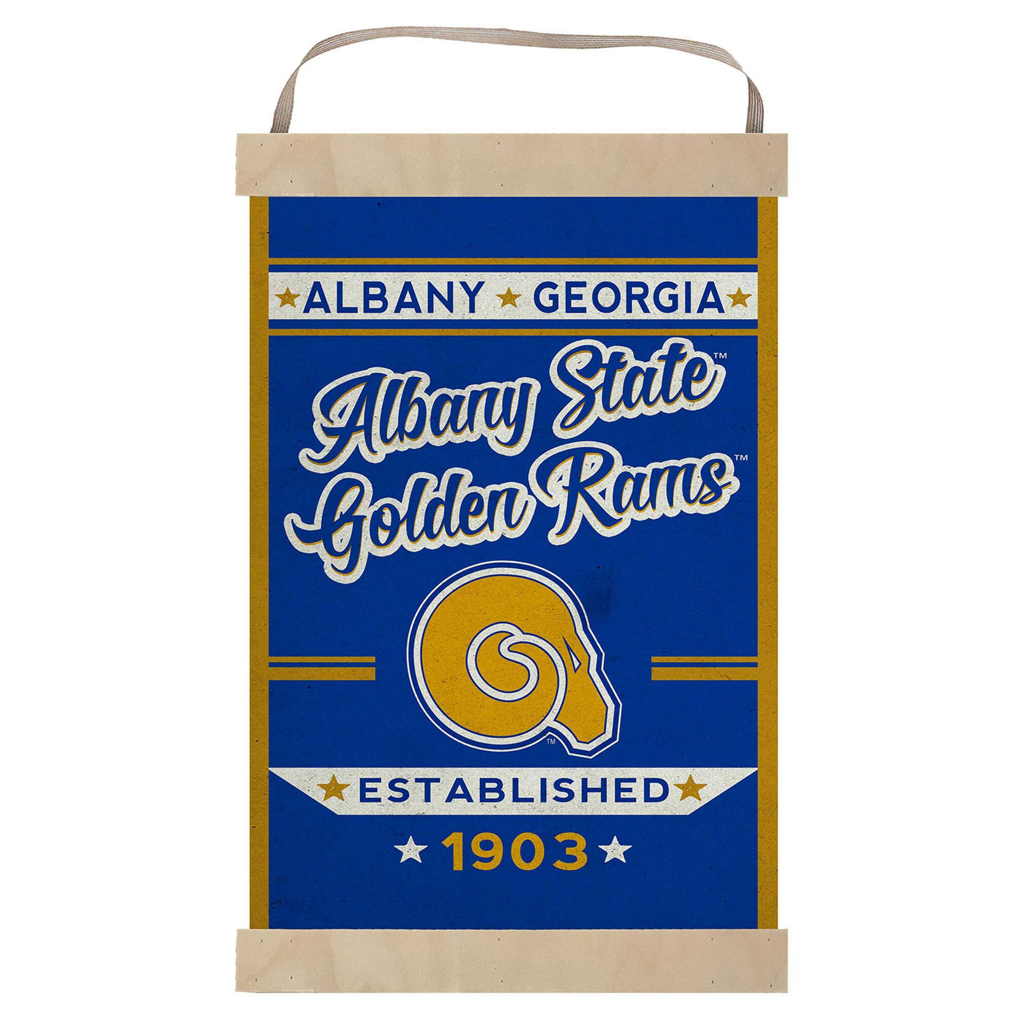 ALBANY GEORGIA  
Albany State  
Golden Rams  
ESTABLISHED 1903