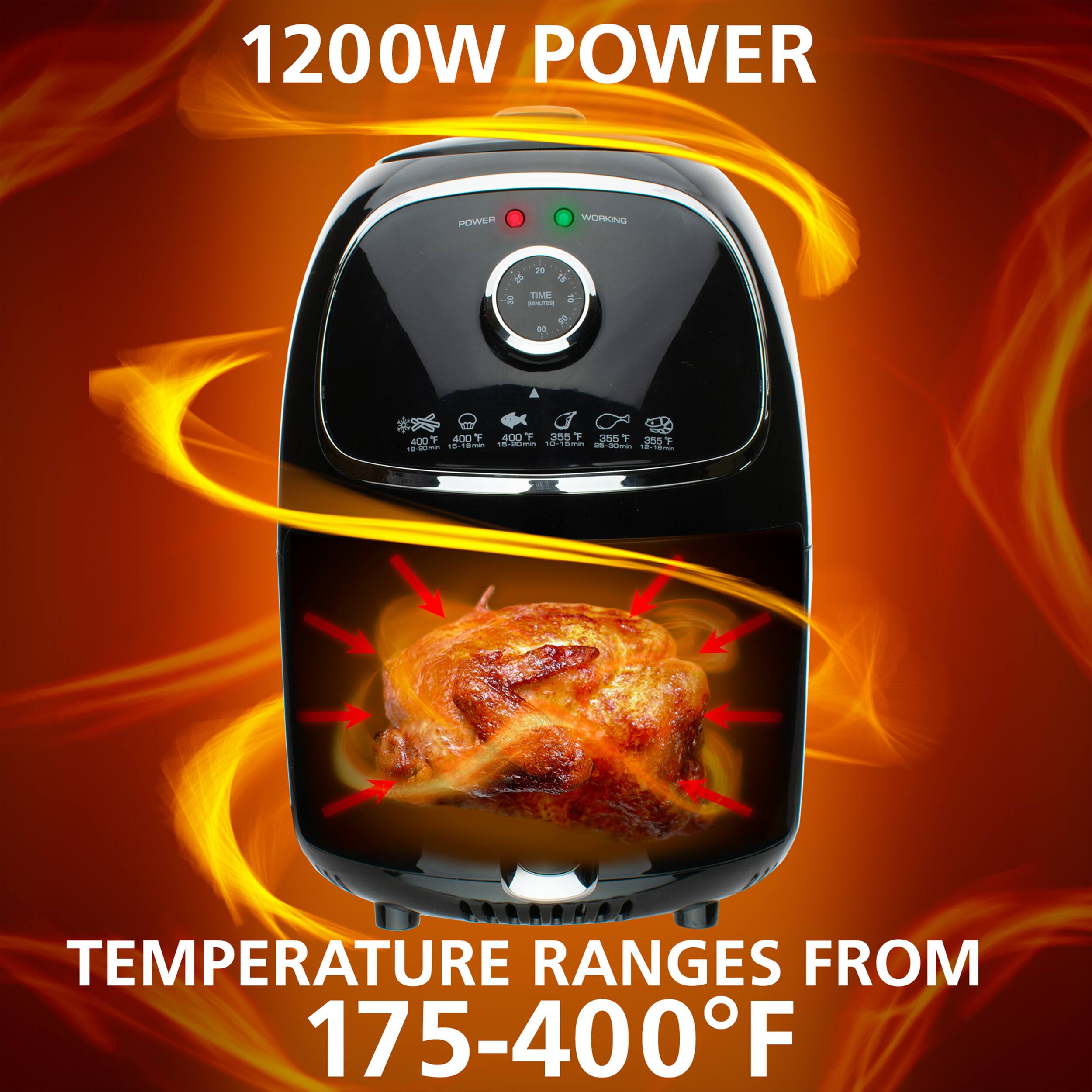 1200W POWER WORKING  2 & 2 V  a 00 - 400 T 400 F 055 7 400 18 m adidas -d - dim  a 355 T don I adidas daa TEMPERATURE RANGES FROM 175-400F