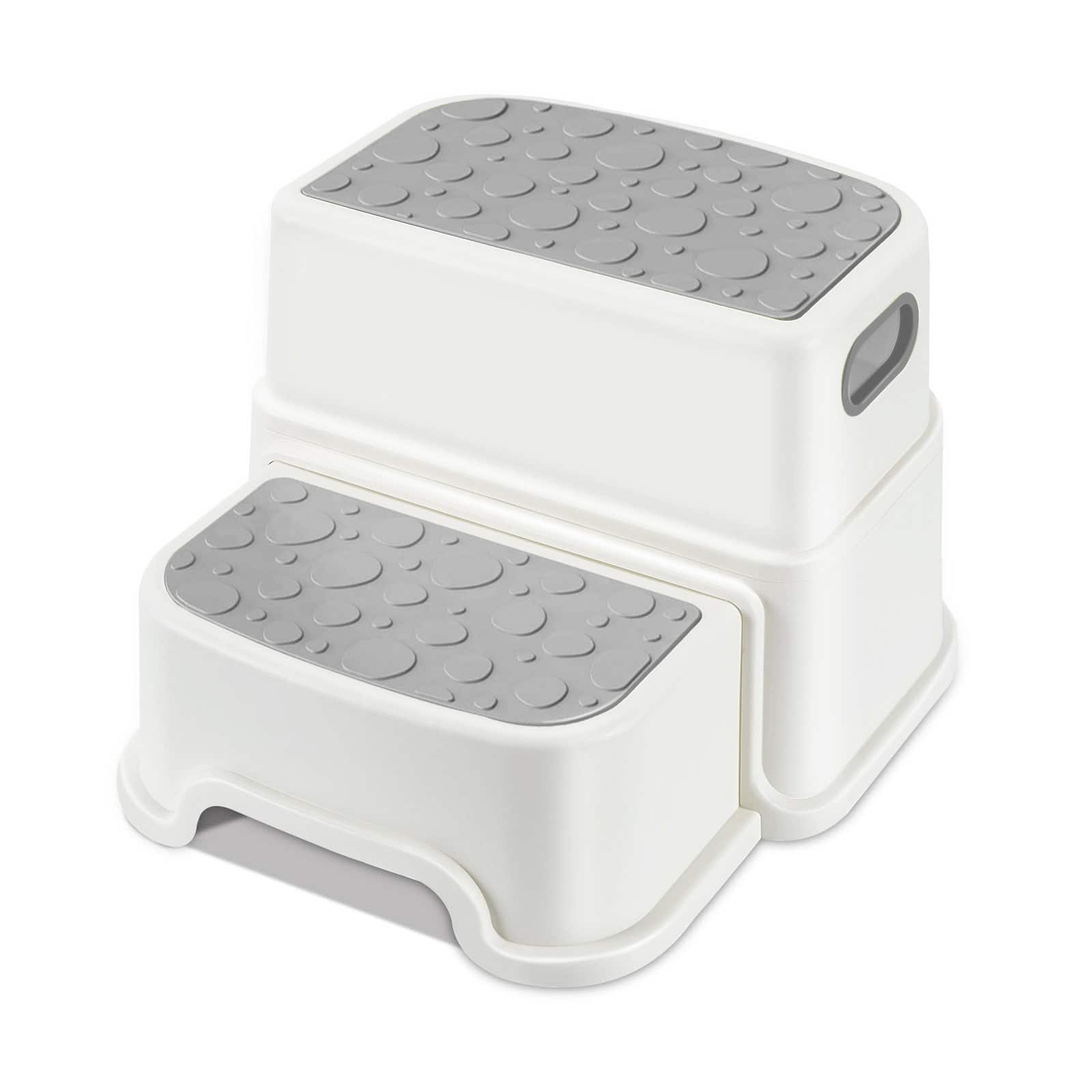 WELSPO - 2 Step Stool for Kids, Anti-Slip Toddler Toilet Potty Training Stool with Handles - Gray price history on PriceWatchPro