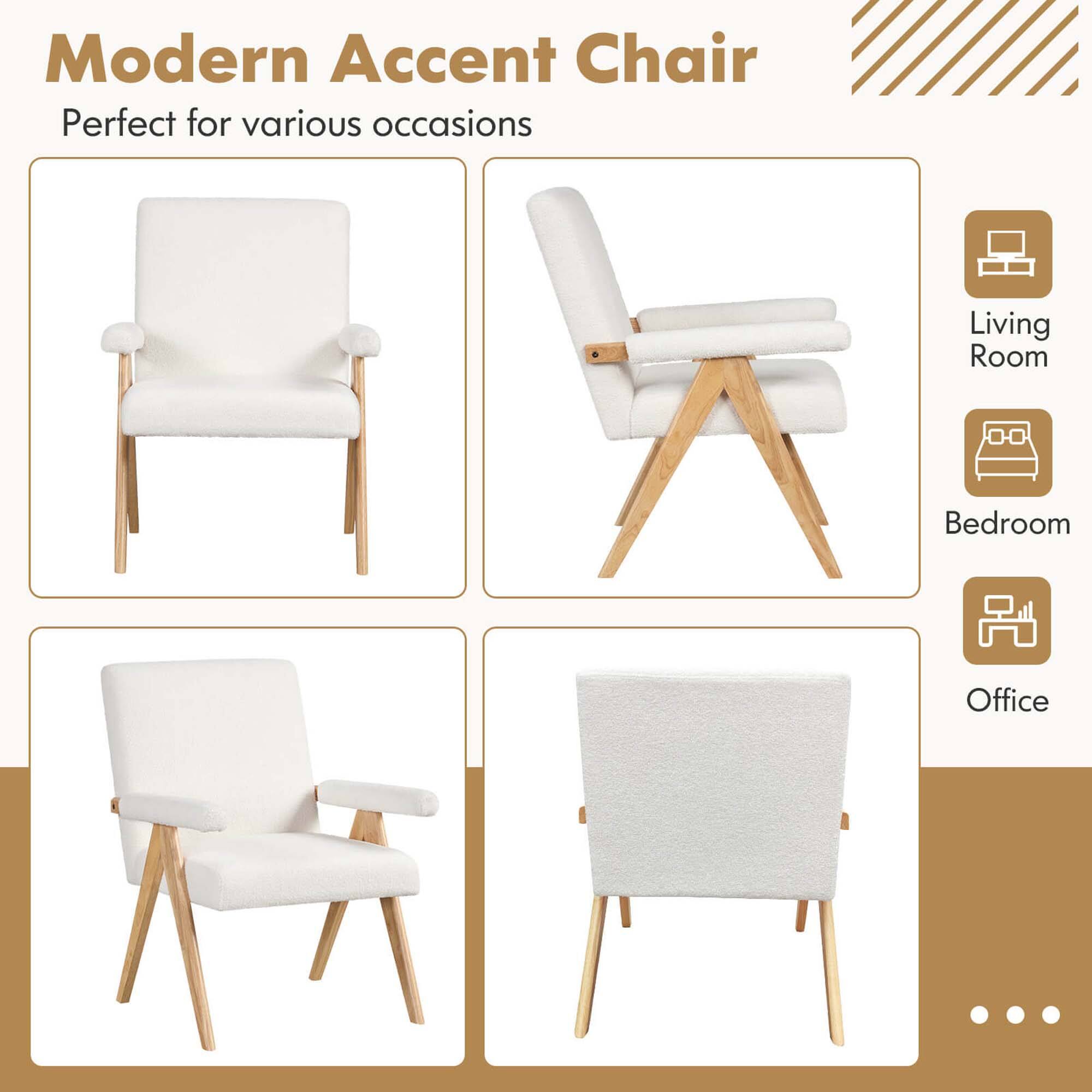 Modern Accent Chair Perfect for various occasions Living Room Bedroom Office