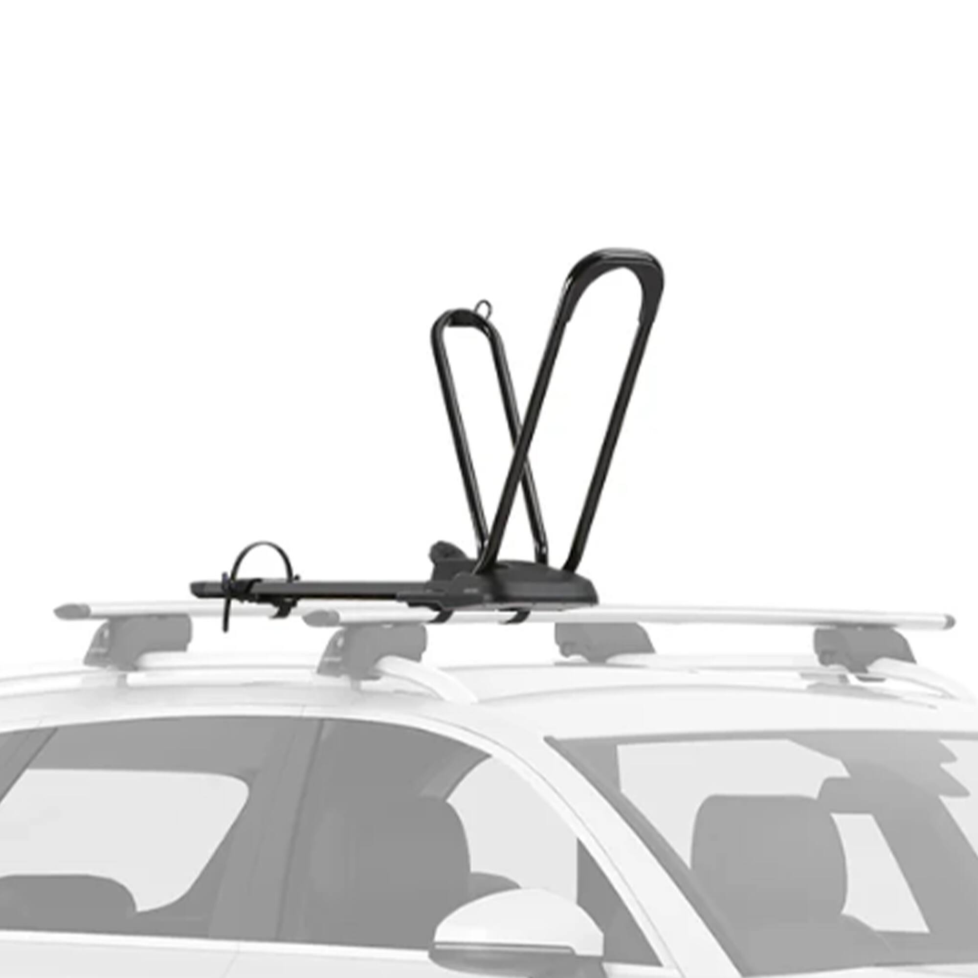 Alt View 1. Yakima - Yakima HighRoad Rooftop Upright Bike Mount with TorqueRight Knob and Tray, Black - BLACK.