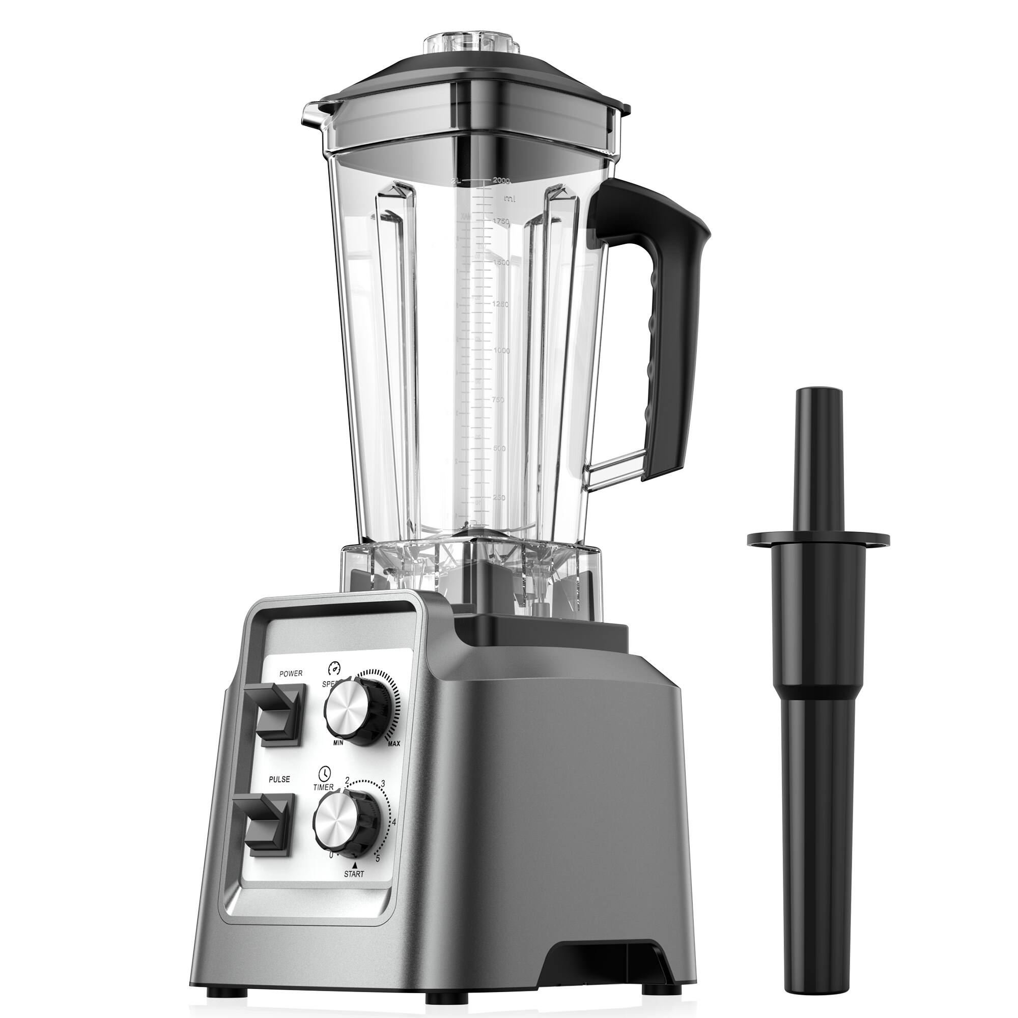 Teendow 1800W High Speed Kitchen Blender Set with 68oz Pitcher, 6